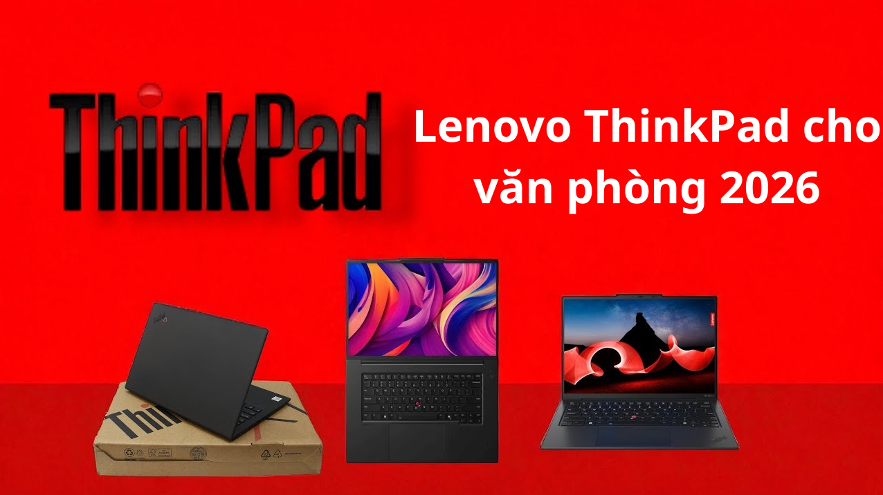 Top 5 Laptop ThinkPad văn phòng 2026 được lựa chọn nhiều nhất tại Laptopxachtayshop